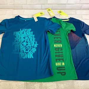 All In Motion Boy's Active Short Sleeve Set of 3